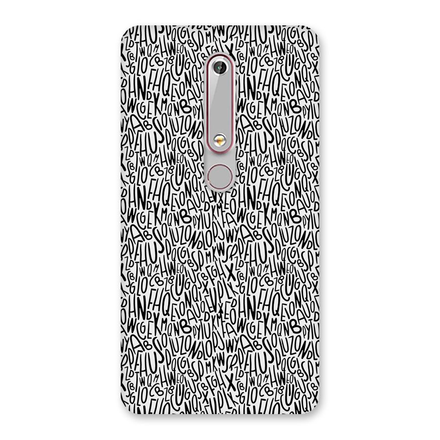 Alphabet Seamless Abstract Back Case for Nokia 6.1