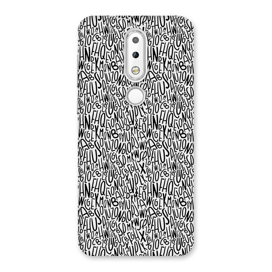 Alphabet Seamless Abstract Back Case for Nokia 6.1 Plus