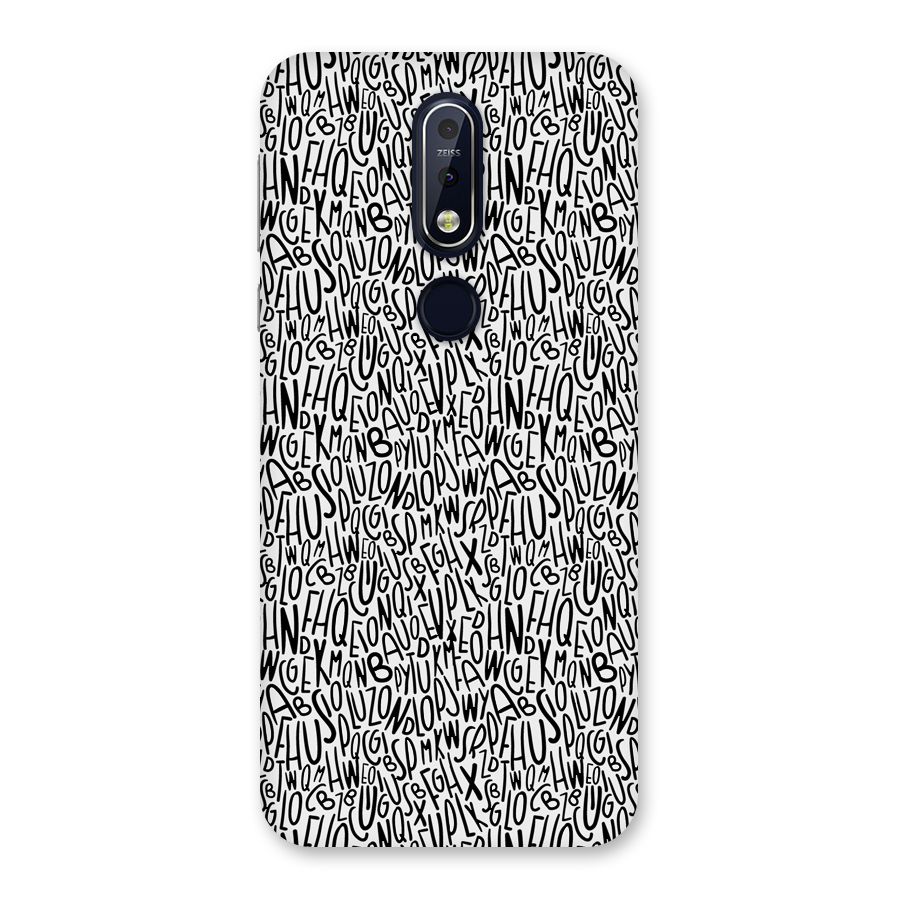 Alphabet Seamless Abstract Back Case for Nokia 7.1