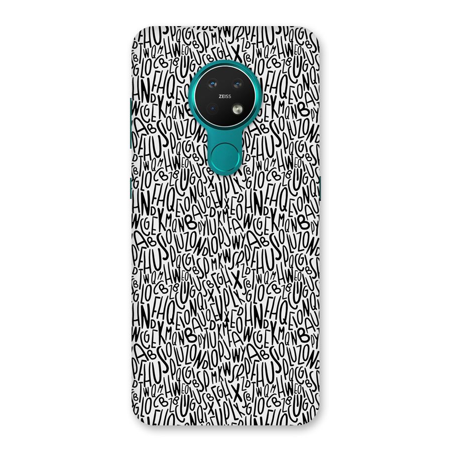 Alphabet Seamless Abstract Back Case for Nokia 7.2