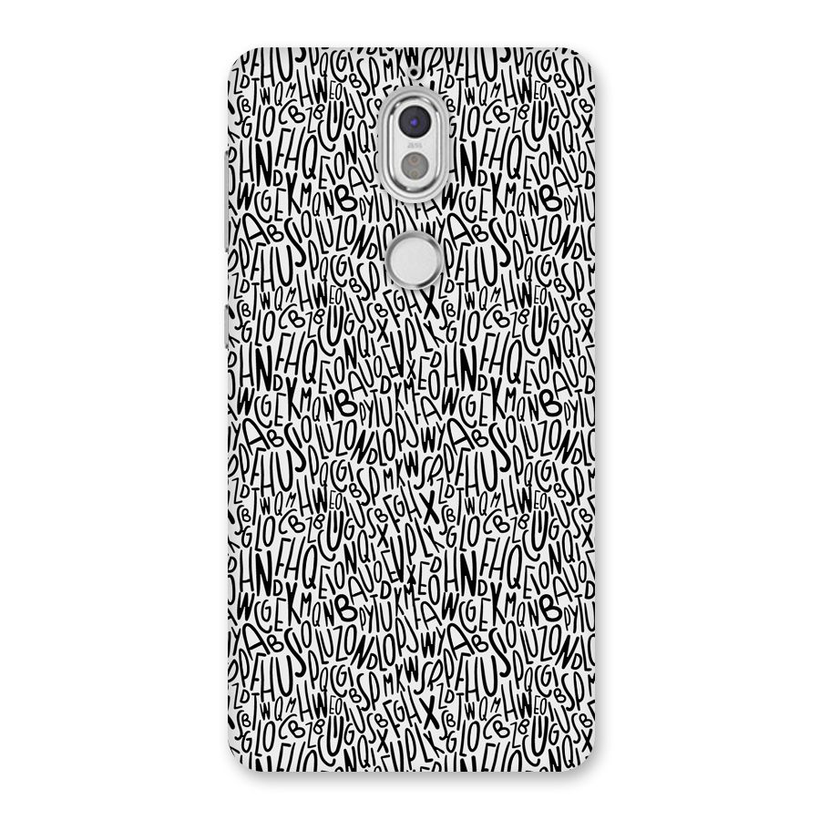 Alphabet Seamless Abstract Back Case for Nokia 7