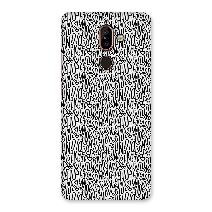Alphabet Seamless Abstract Back Case for Nokia 7 Plus