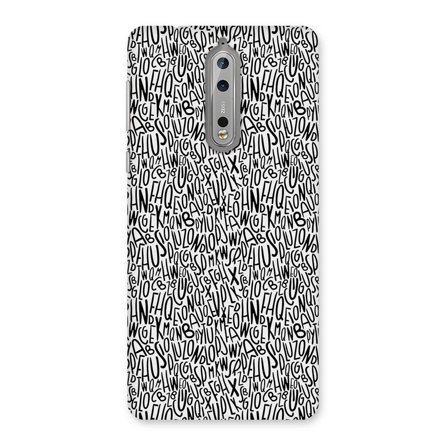 Alphabet Seamless Abstract Back Case for Nokia 8