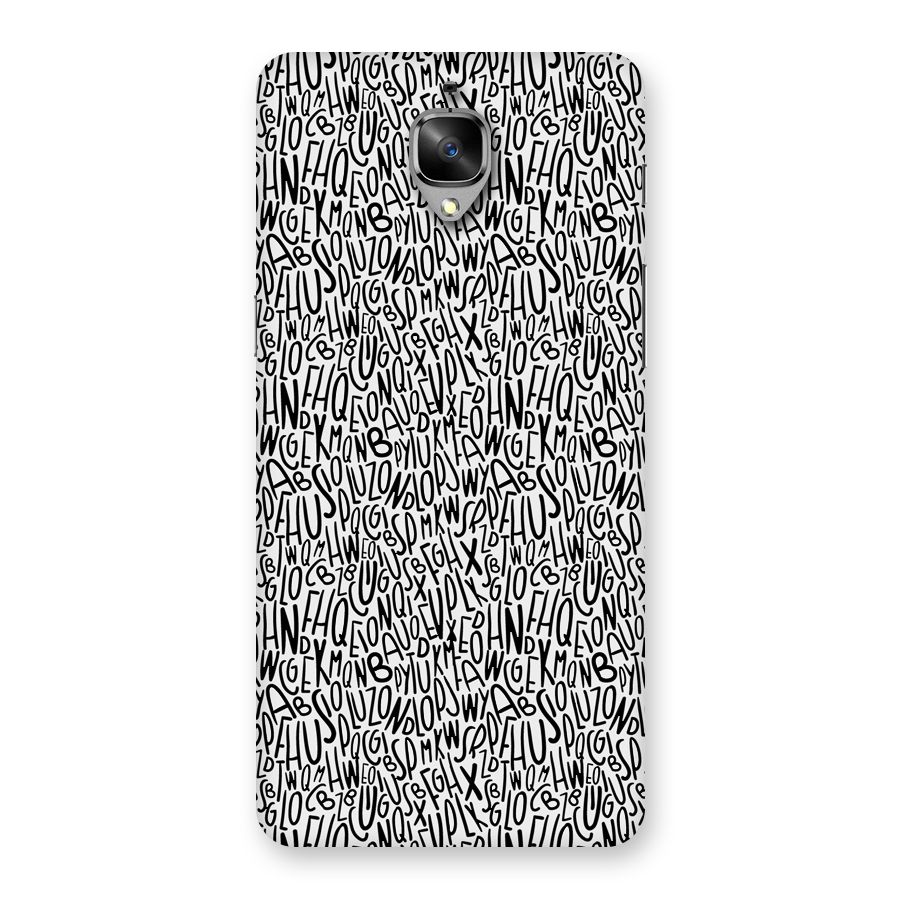 Alphabet Seamless Abstract Back Case for OnePlus 3T