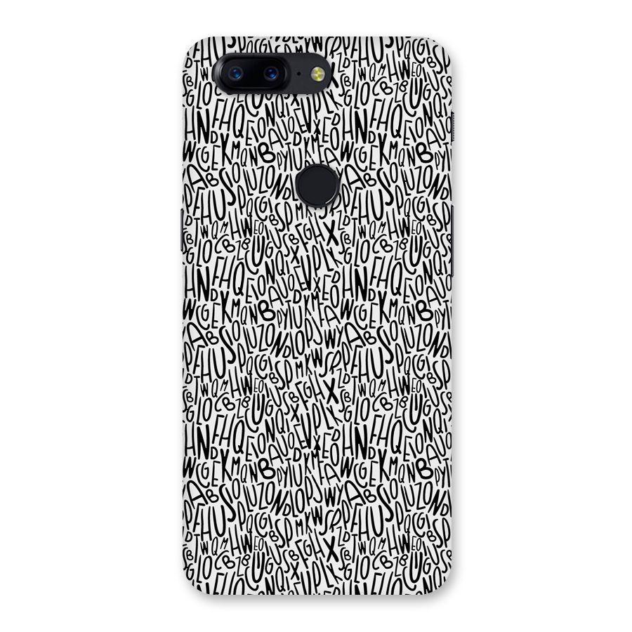 Alphabet Seamless Abstract Back Case for OnePlus 5T