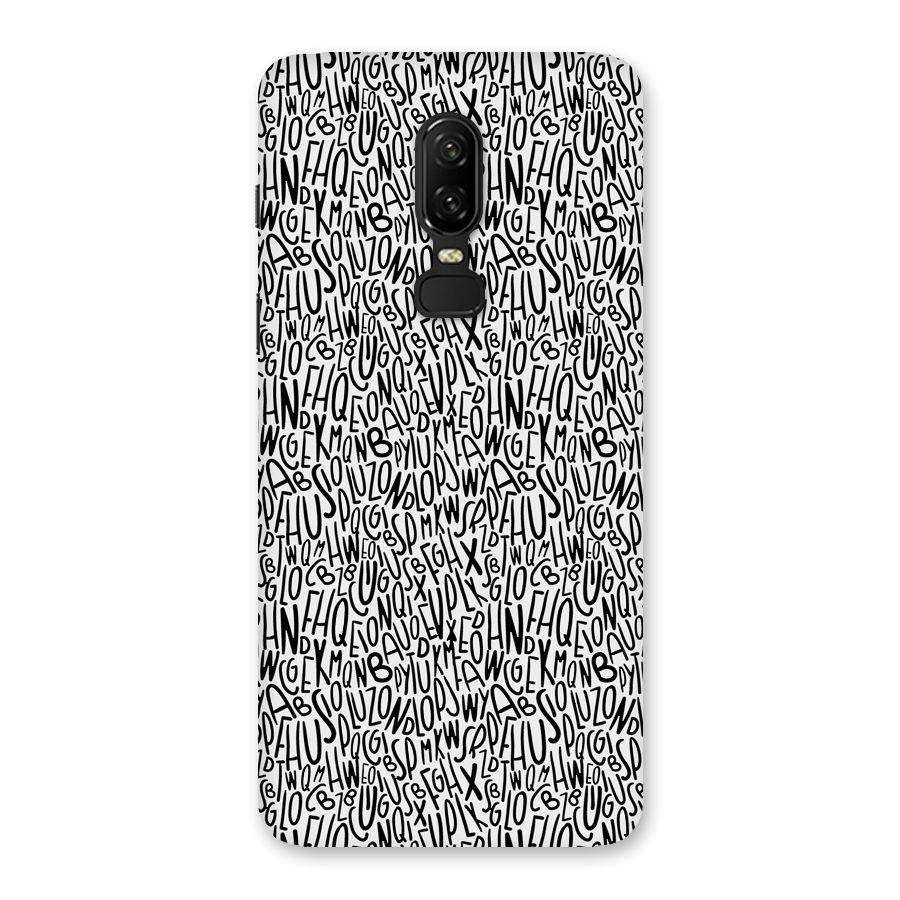 Alphabet Seamless Abstract Back Case for OnePlus 6