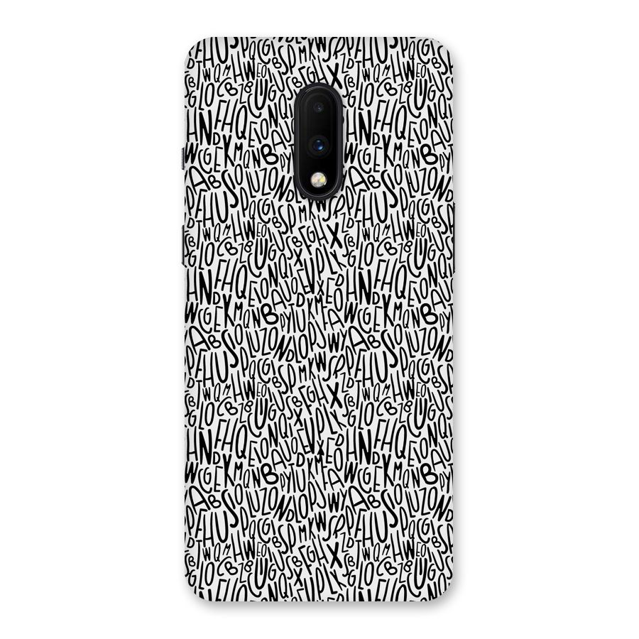 Alphabet Seamless Abstract Back Case for OnePlus 7