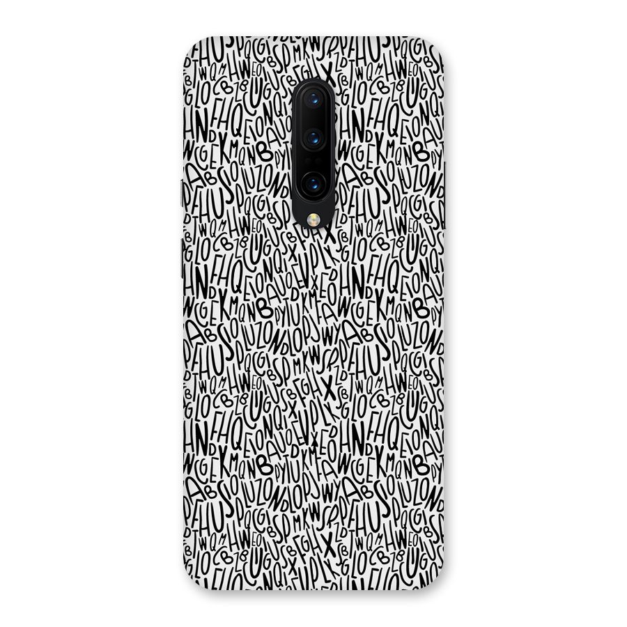 Alphabet Seamless Abstract Back Case for OnePlus 7 Pro