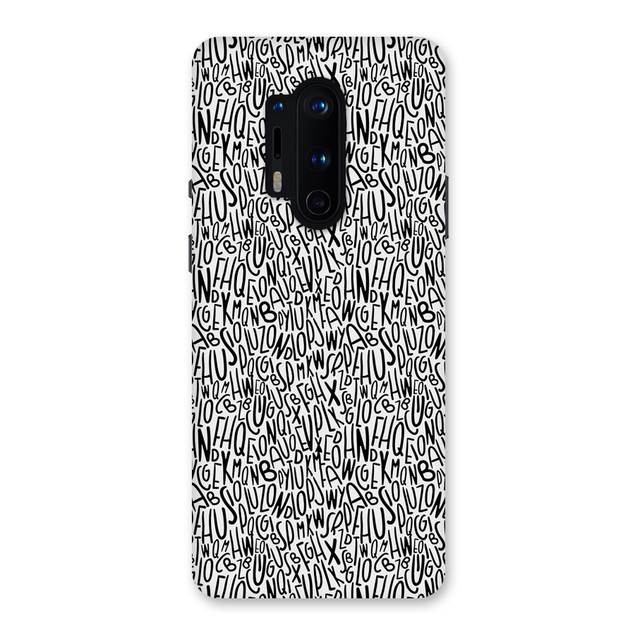 Alphabet Seamless Abstract Back Case for OnePlus 8 Pro