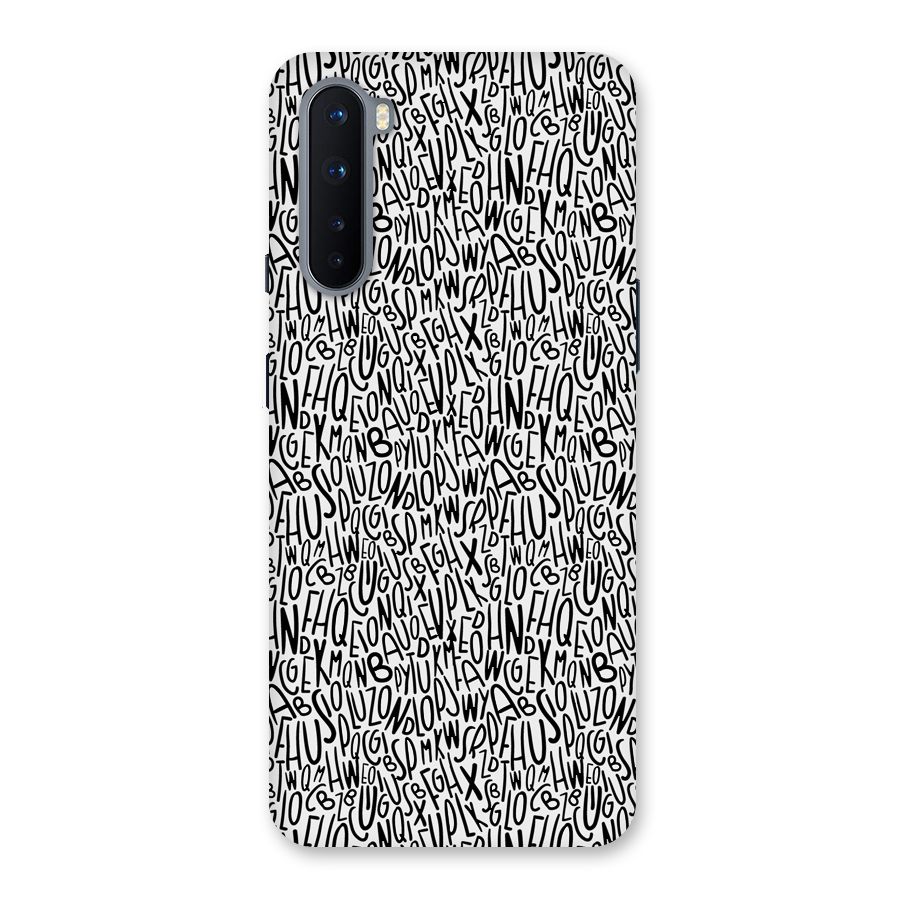 Alphabet Seamless Abstract Back Case for OnePlus Nord
