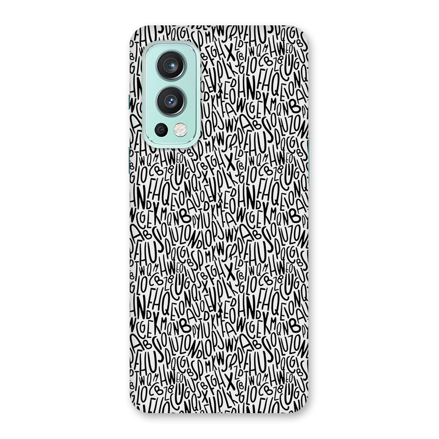Alphabet Seamless Abstract Back Case for OnePlus Nord 2 5G