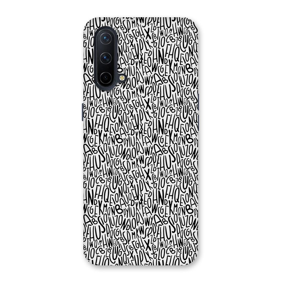Alphabet Seamless Abstract Back Case for OnePlus Nord CE 5G