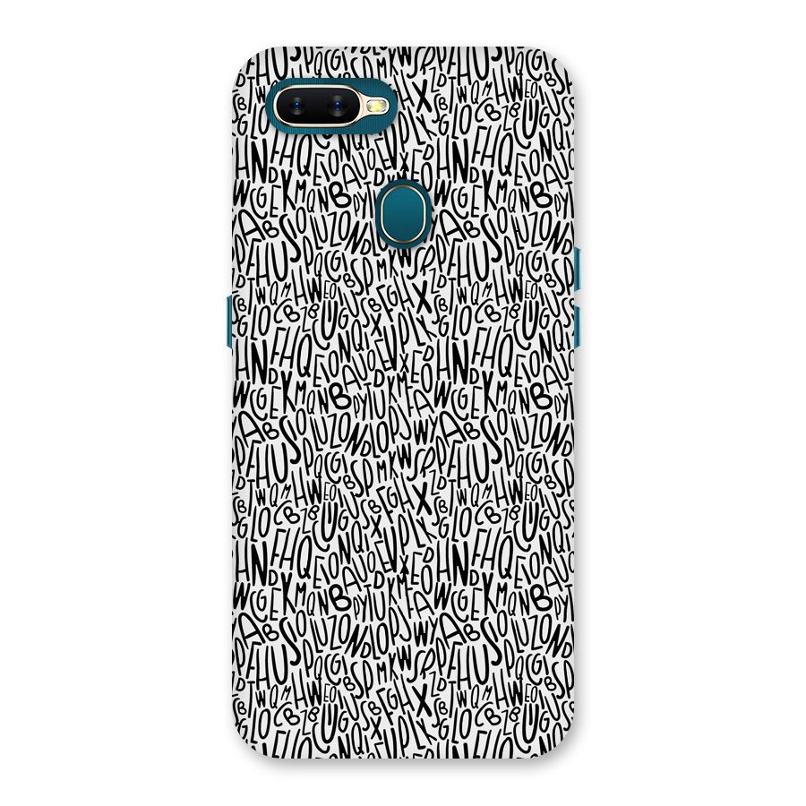 Alphabet Seamless Abstract Back Case for Oppo A11k