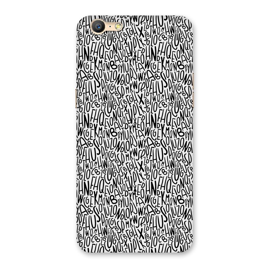 Alphabet Seamless Abstract Back Case for Oppo A39
