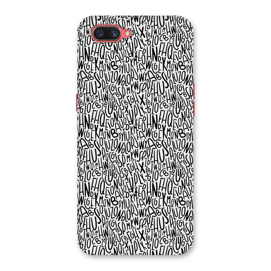 Alphabet Seamless Abstract Back Case for Oppo A3s