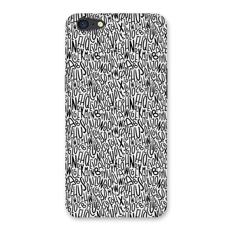 Alphabet Seamless Abstract Back Case for Oppo A71