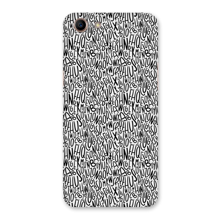 Alphabet Seamless Abstract Back Case for Oppo A83 (2018)