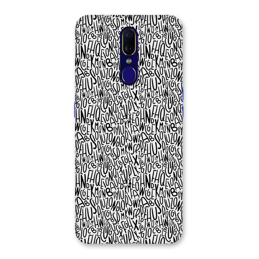 Alphabet Seamless Abstract Back Case for Oppo A9