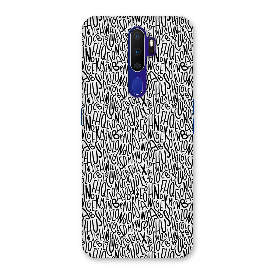 Alphabet Seamless Abstract Back Case for Oppo A9 (2020)