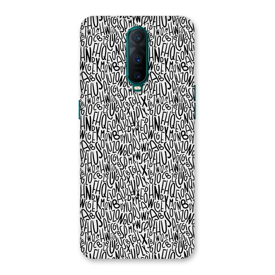 Alphabet Seamless Abstract Back Case for Oppo R17 Pro