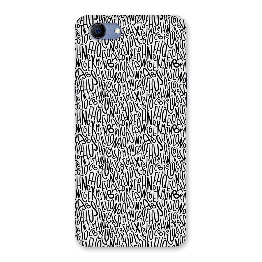 Alphabet Seamless Abstract Back Case for Oppo Realme 1