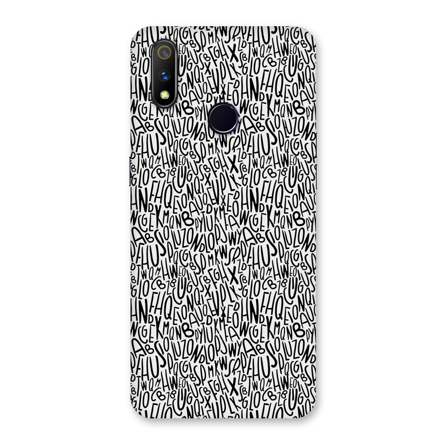Alphabet Seamless Abstract Back Case for Realme 3 Pro