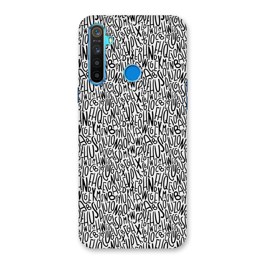 Alphabet Seamless Abstract Back Case for Realme 5