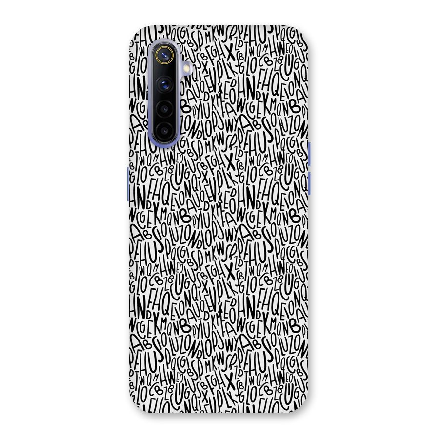 Alphabet Seamless Abstract Back Case for Realme 6
