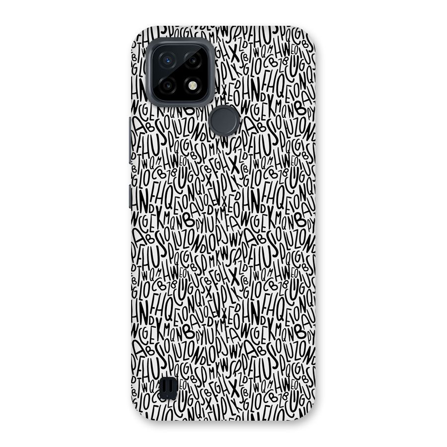 Alphabet Seamless Abstract Back Case for Realme C21