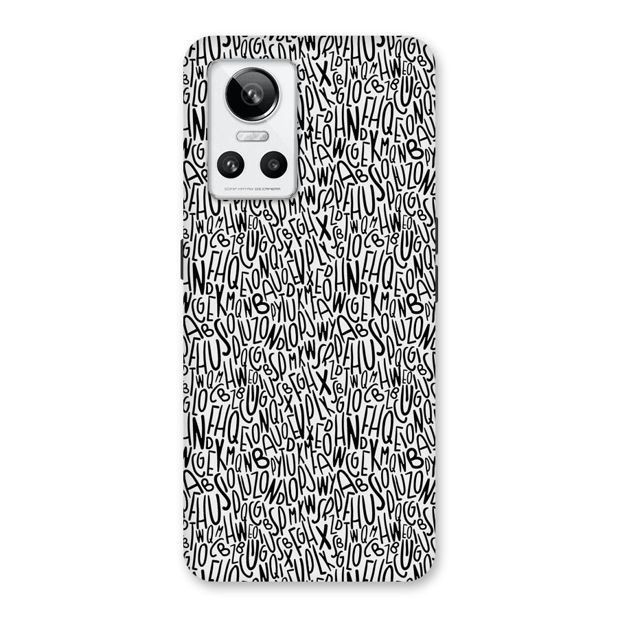 Alphabet Seamless Abstract Back Case for Realme GT Neo 3