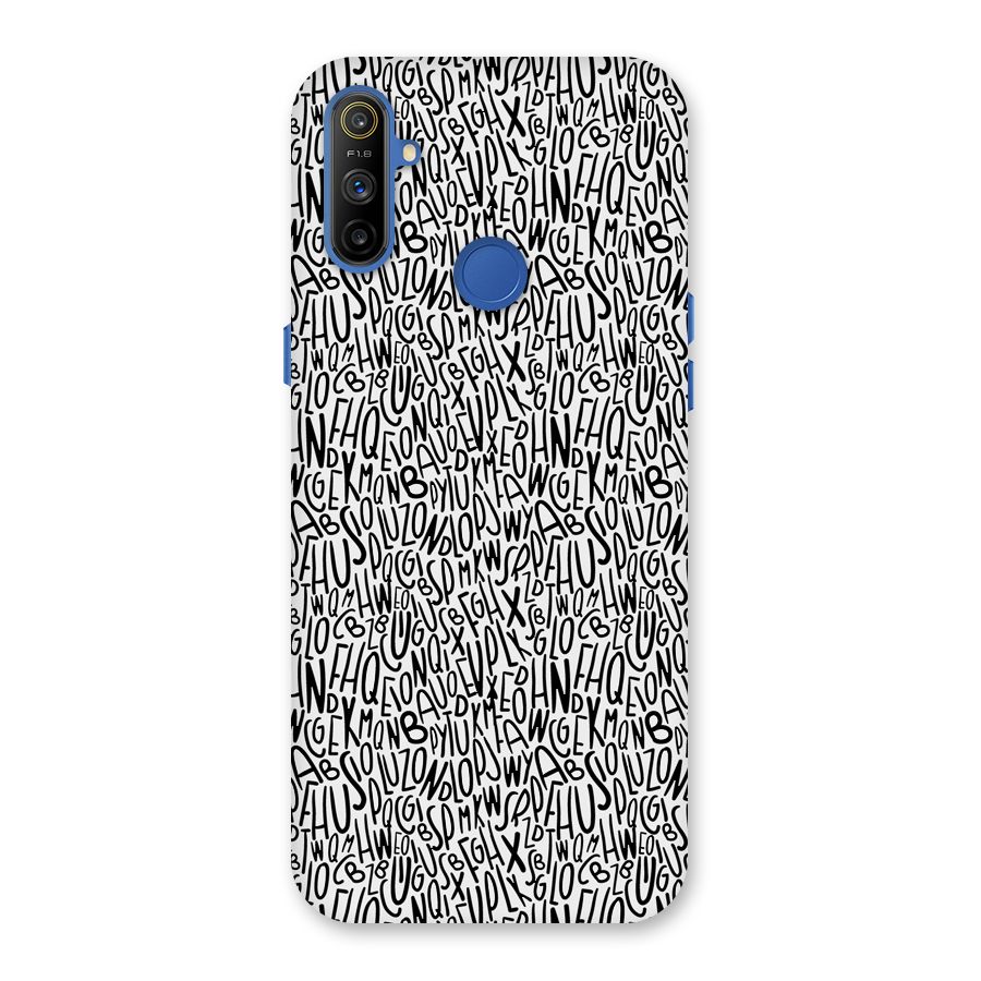 Alphabet Seamless Abstract Back Case for Realme Narzo 10A