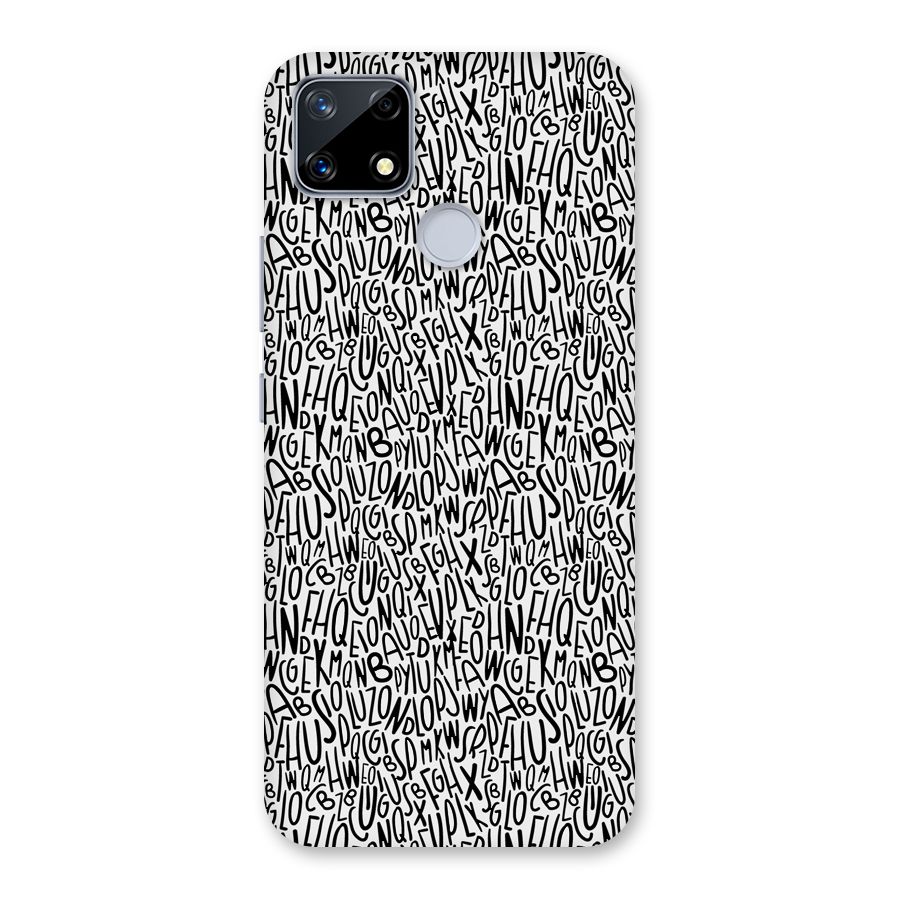 Alphabet Seamless Abstract Back Case for Realme Narzo 20