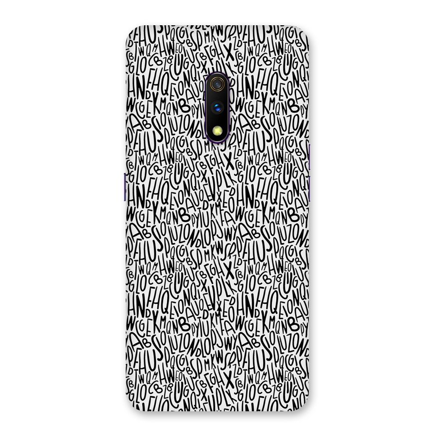 Alphabet Seamless Abstract Back Case for Realme X