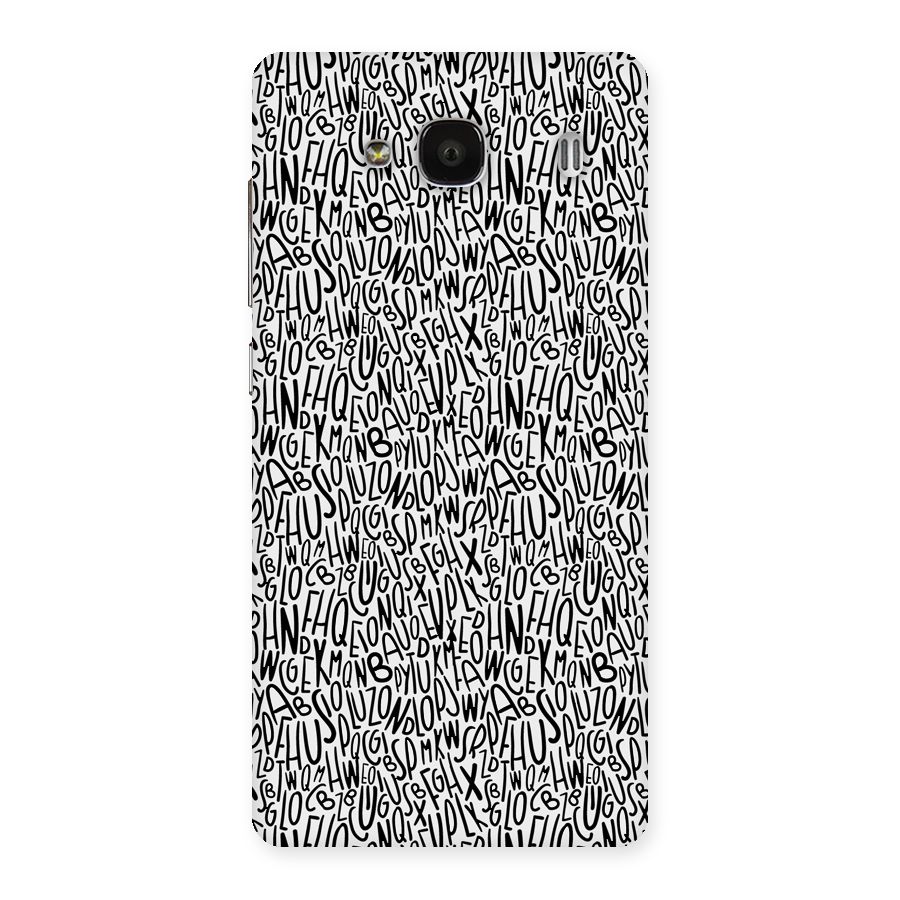 Alphabet Seamless Abstract Back Case for Redmi 2s