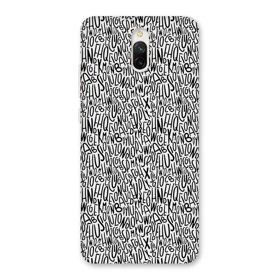 Alphabet Seamless Abstract Back Case for Redmi 8A Dual