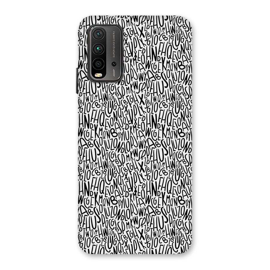 Alphabet Seamless Abstract Back Case for Redmi 9 Power