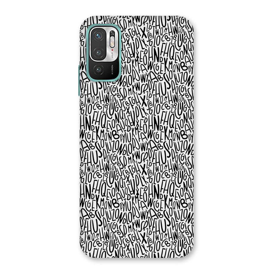 Alphabet Seamless Abstract Back Case for Redmi Note 10T 5G