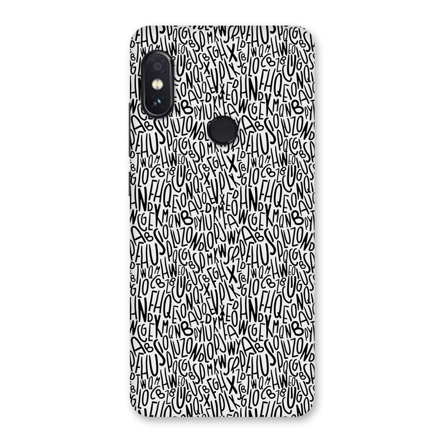 Alphabet Seamless Abstract Back Case for Redmi Note 5 Pro