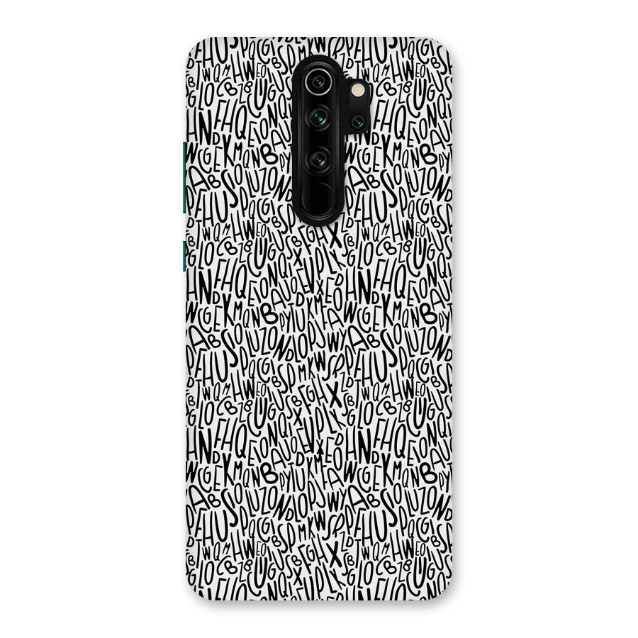 Alphabet Seamless Abstract Back Case for Redmi Note 8 Pro