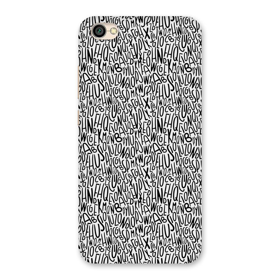 Alphabet Seamless Abstract Back Case for Redmi Y1 Lite
