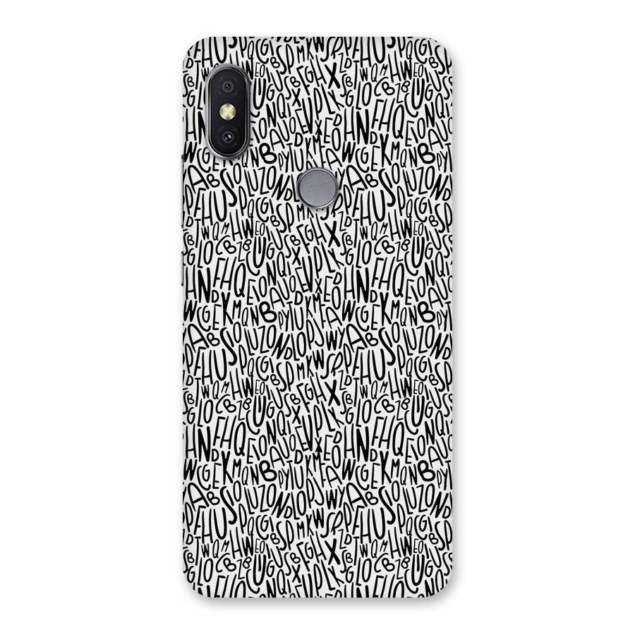 Alphabet Seamless Abstract Back Case for Redmi Y2