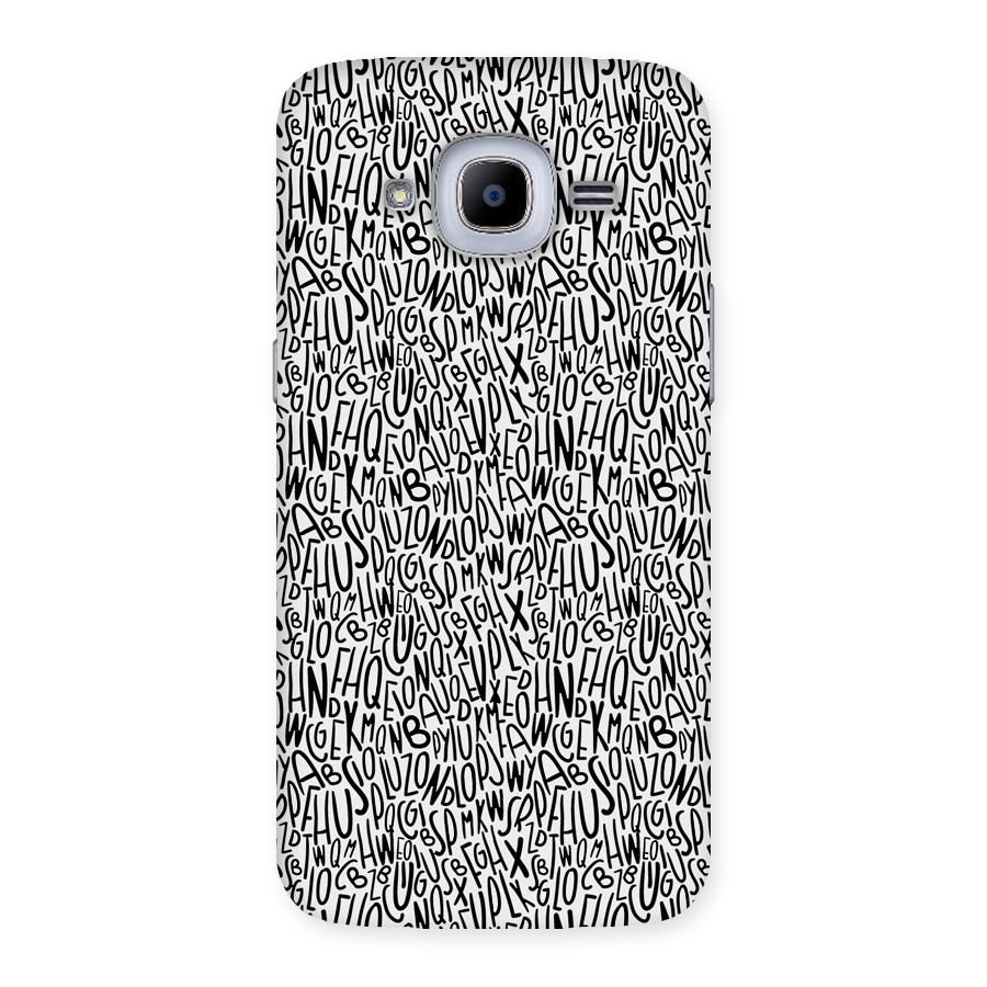 Alphabet Seamless Abstract Back Case for Samsung Galaxy J2 2016