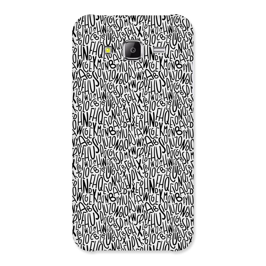 Alphabet Seamless Abstract Back Case for Samsung Galaxy J2 Prime