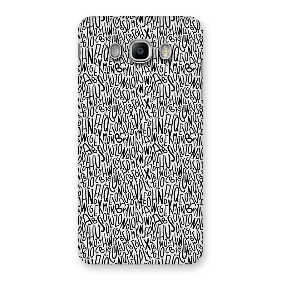 Alphabet Seamless Abstract Back Case for Samsung Galaxy J5 2016