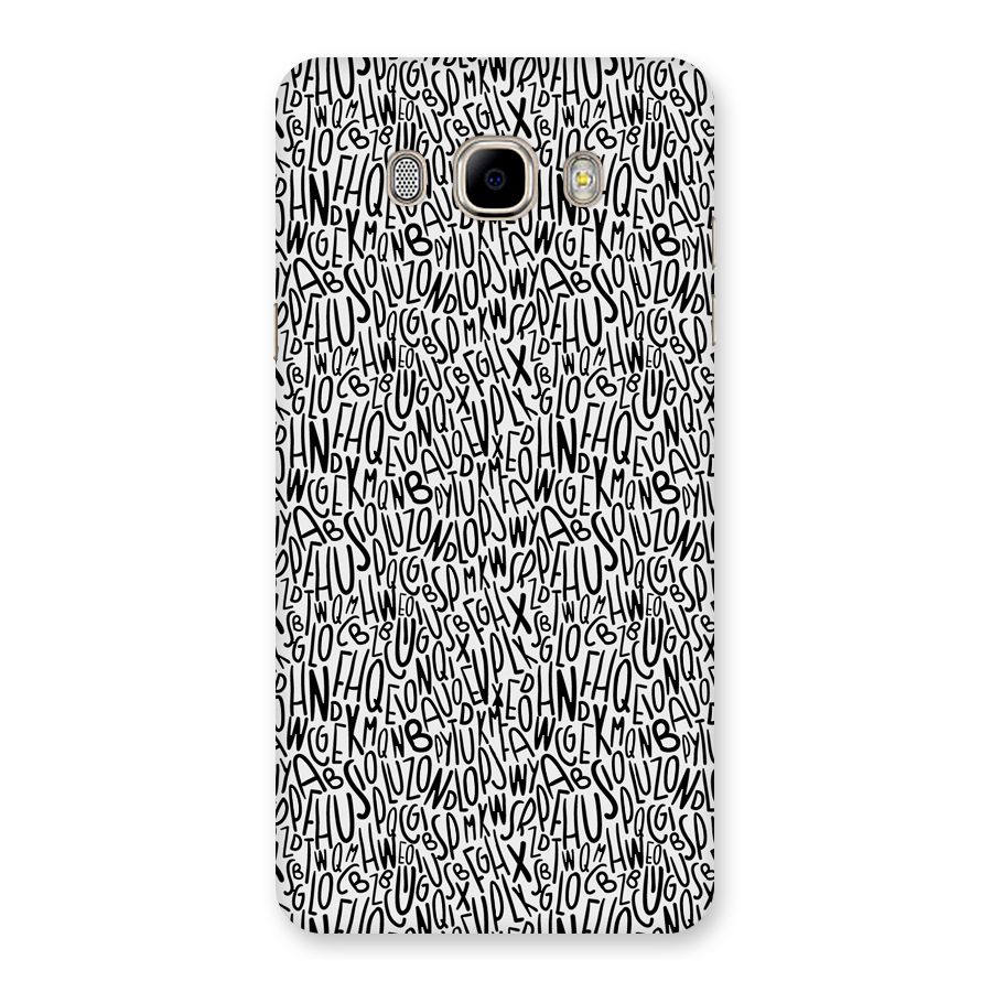 Alphabet Seamless Abstract Back Case for Samsung Galaxy J7 2016