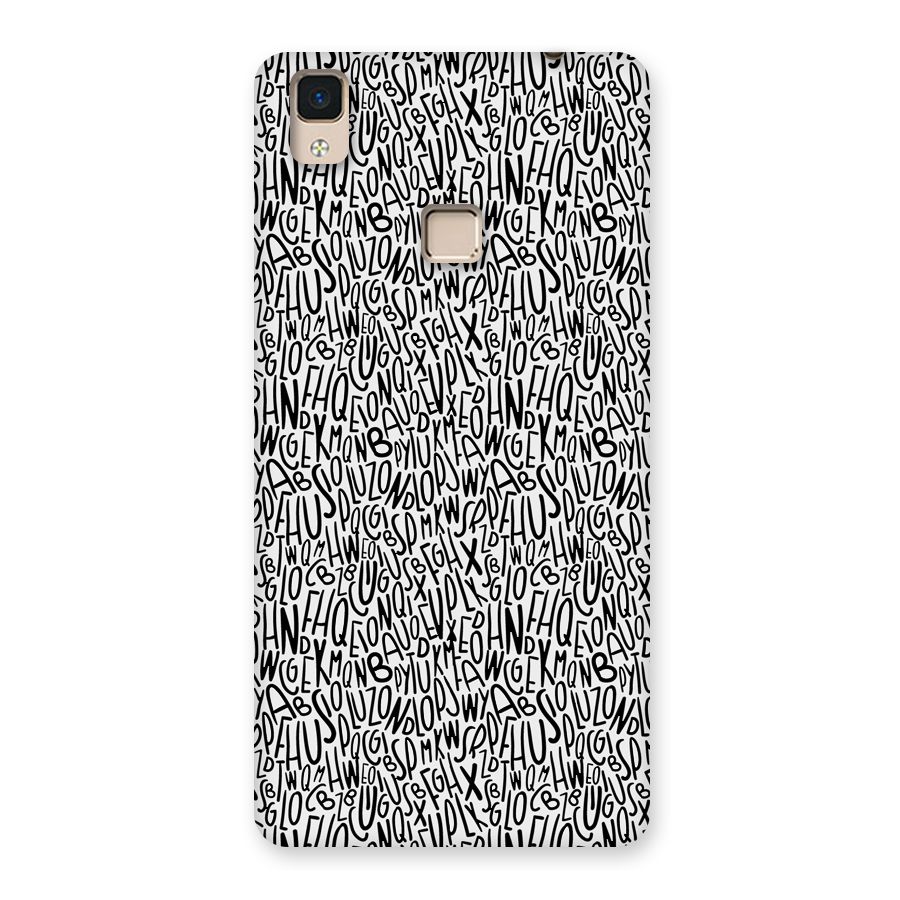 Alphabet Seamless Abstract Back Case for V3 Max