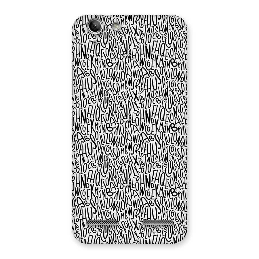Alphabet Seamless Abstract Back Case for Vibe K5