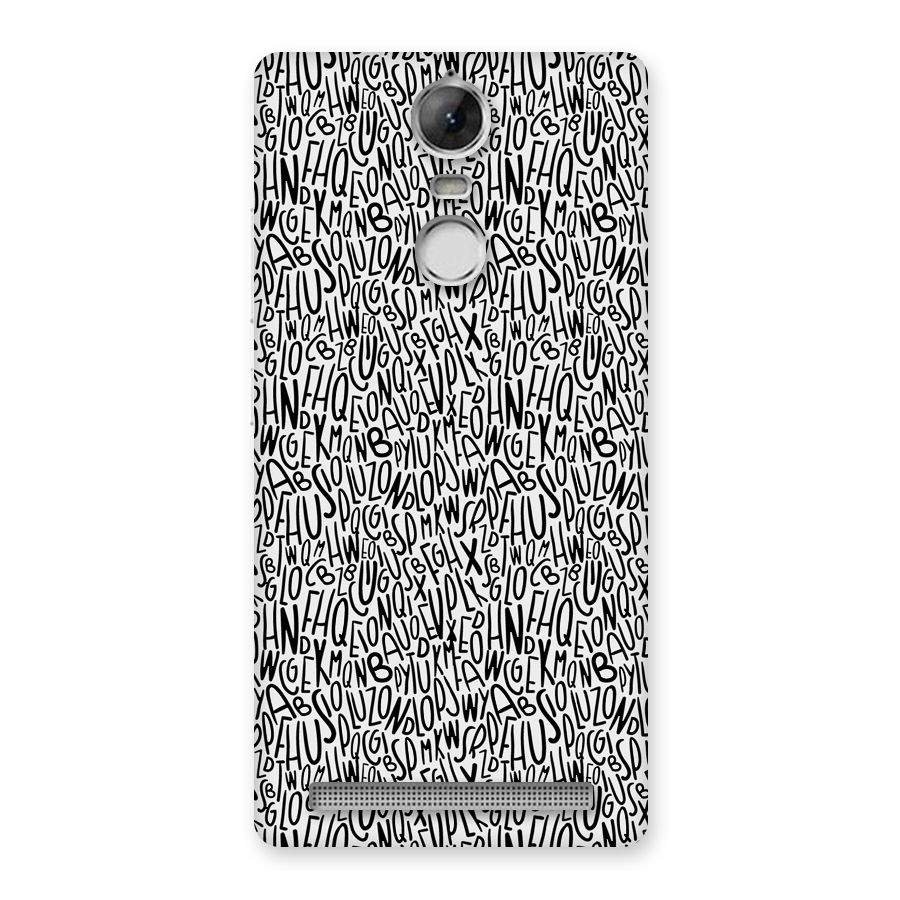 Alphabet Seamless Abstract Back Case for Vibe K5 Note