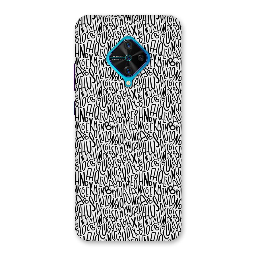 Alphabet Seamless Abstract Back Case for Vivo S1 Pro