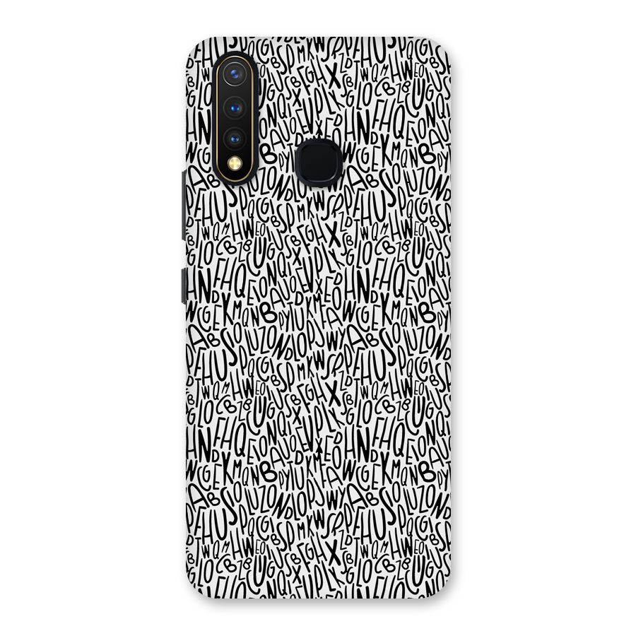 Alphabet Seamless Abstract Back Case for Vivo U20